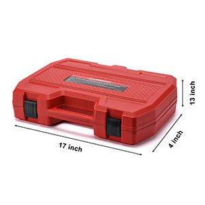 Come with a heavy duty blow molded storage case, easy to carry.