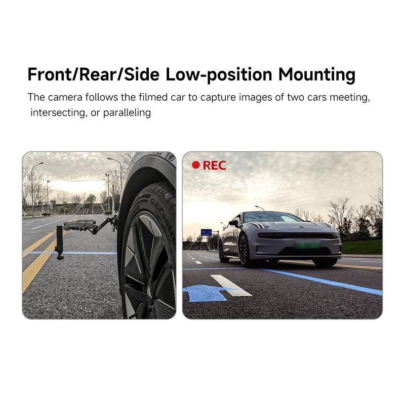Product Introduction of MOVMAX Blade Arm Car accessories Camera Phone Suction Mount Camera Shock Mount for phone camerasfor DJI Pocket 3. Insta 360. and GoPro 13