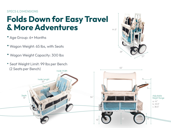 WONDERFOLD Volkswagen Stroller Wagon