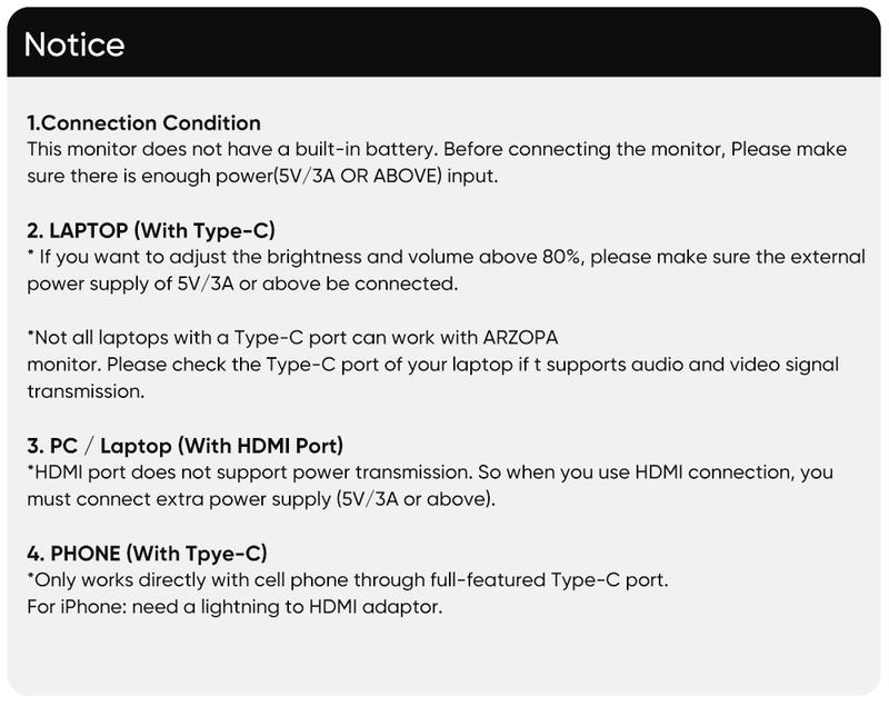 Product Introduction of ARZOPA Portable Monitor 16.1" 144Hz & 17.3" 60Hz FHD 1080P Laptop Screen Extender for PC Mac Xbox Switch PS5 iPhone IPS Display Computer Display HDR External Screen Game Workfromhome 12