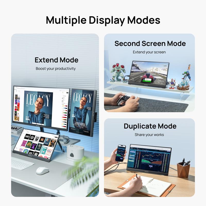 Product Introduction of ARZOPA Portable Monitor 16.1" 144Hz & 17.3" 60Hz FHD 1080P Laptop Screen Extender for PC Mac Xbox Switch PS5 iPhone IPS Display Computer Display HDR External Screen Game Workfromhome 6