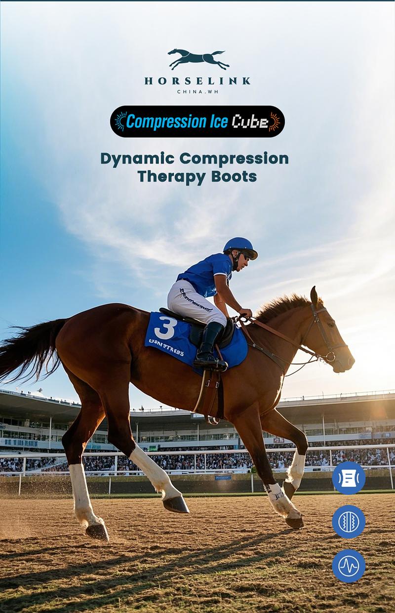 Product Introduction of Horselink Dynamic Compression therapy Horse Boots, Compression therapy boots, Dynamic Compression & vibration & PEMF magnetic 3-in-1 multifunctional therapy boots for Activity Horses, ice boots for horse Equestrian Supplies Protective Gear 18