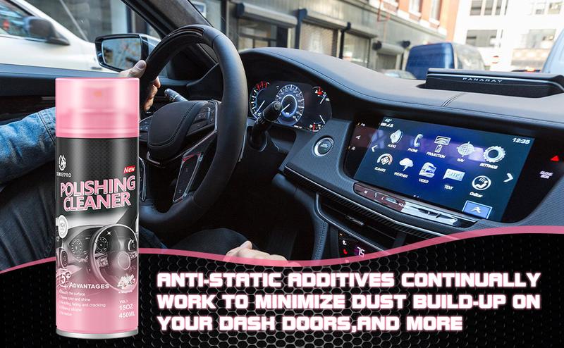 Product Introduction of DonkeyPro Car Interior Protectant Spray For Leahter and plastic One-Step Tire Shine Spray for Precise. Even Shine and Minimal Overspray .15oz 9