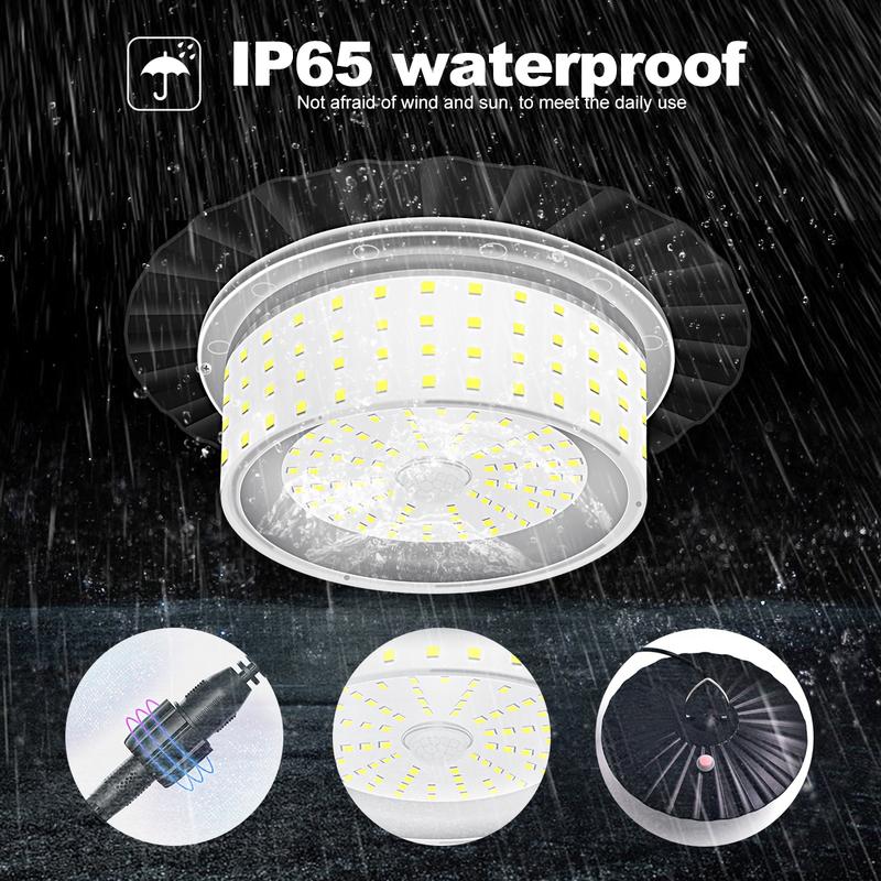 Product Introduction of 224-LED Solar Pendant Light with Moving Sensor, 5 Modes Waterproof Floodlight with Remote Control, Solar Outside Lights, Safety Outdoor Wall Light for Patio, Deck, Shed, Camping 22