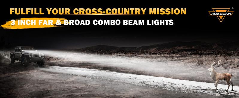Product Introduction of XP-ULTRA Series | 3 Inch Combo Beam 80W 9600LM LED Pods Lights White&Amber Jeeplight Bar Offroad lights Truck Suv 0