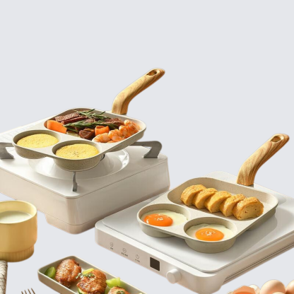 3 in 1 Hamburgerpfanne Frühstückspfanne Antihaft