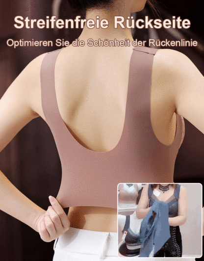 Taucher-BH mit Spitzenbesatz