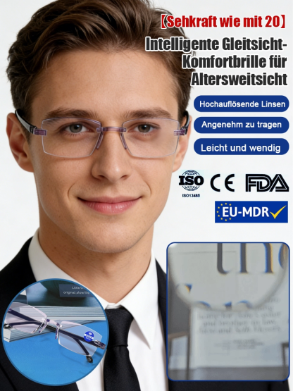 【Sehkraft zurück auf 20 Jahre】Intelligente Fokusveränderung Komfortable Lesebrille⚡Niedrigster Preis des Jahres⚡
