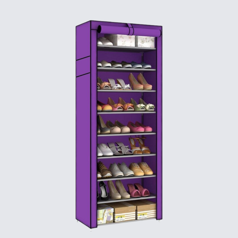 Mehrschichtiges, staubdichtes Schuhregal mit großer Kapazität
