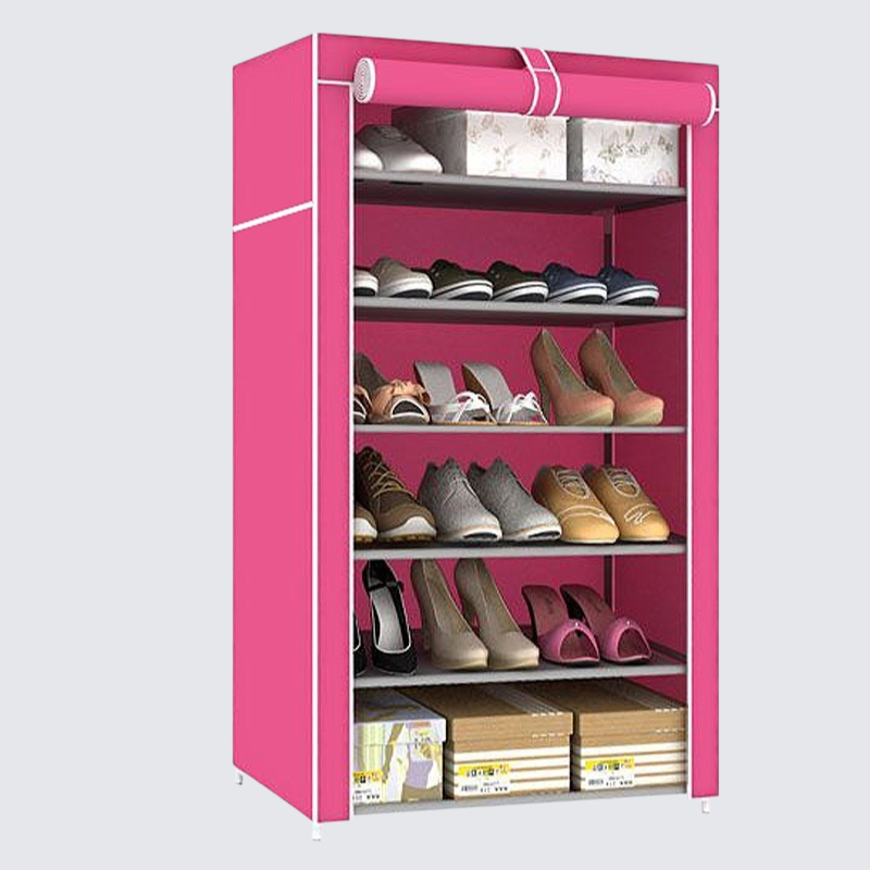 Mehrschichtiges, staubdichtes Schuhregal mit großer Kapazität