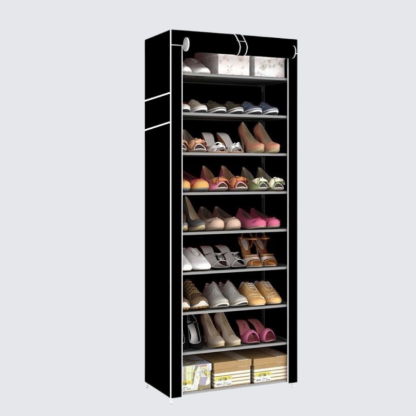 Mehrschichtiges, staubdichtes Schuhregal mit großer Kapazität
