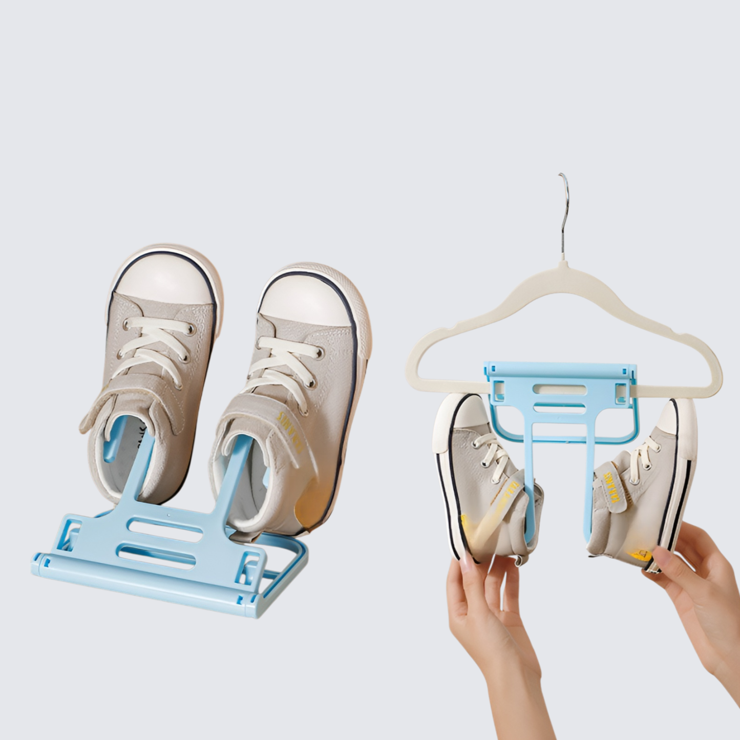 Schuhständer zum Aufstellen oder Aufhängen zum Trocknen und Aufbewahren