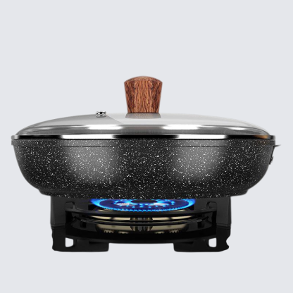 Praktische Antihaftpfanne aus medizinischem Stein