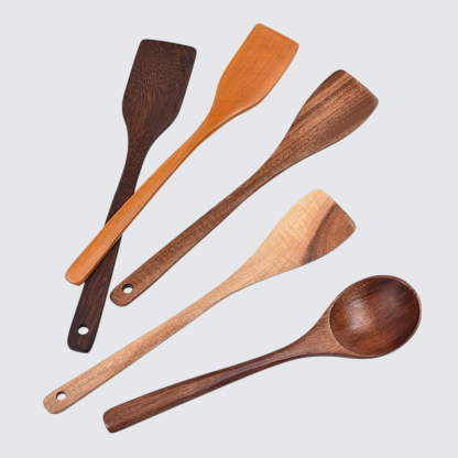 Hühnerflügel-Holzspatel, Rühr- und Kochlöffel