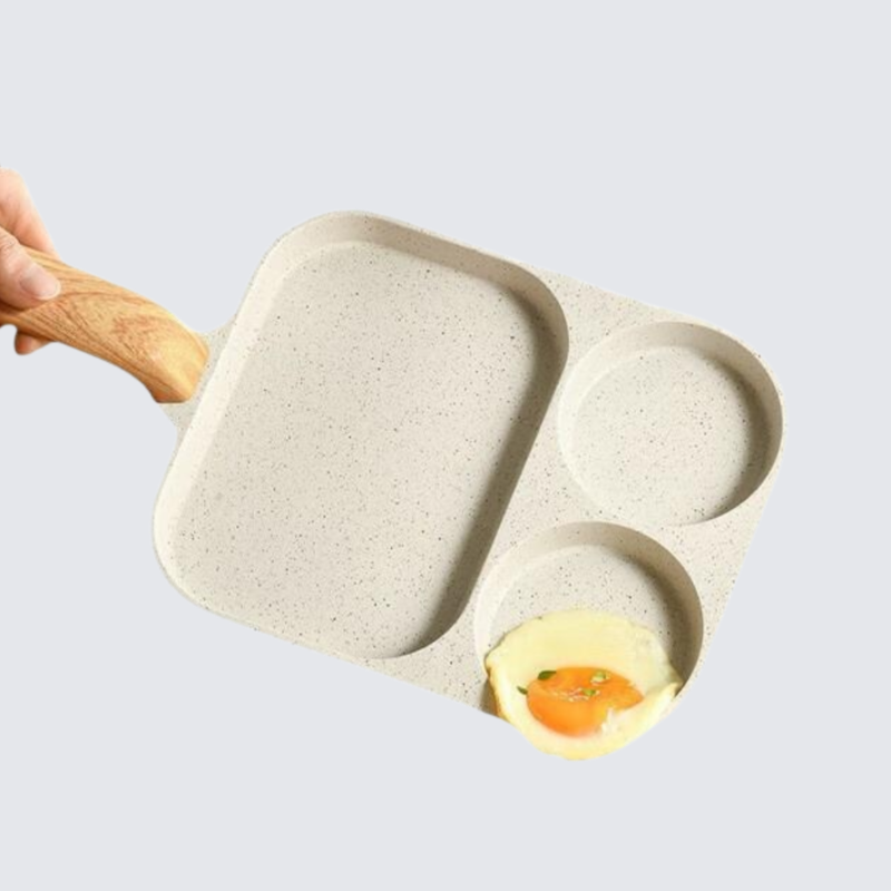 3 in 1 Hamburgerpfanne Frühstückspfanne Antihaft