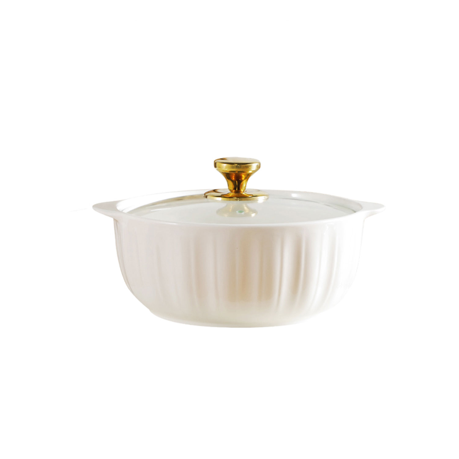 Large Ceramic Soup Bowl with Double Ears