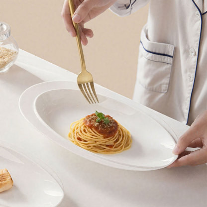 Oval Ceramic Fish Platter 3-Piece Set