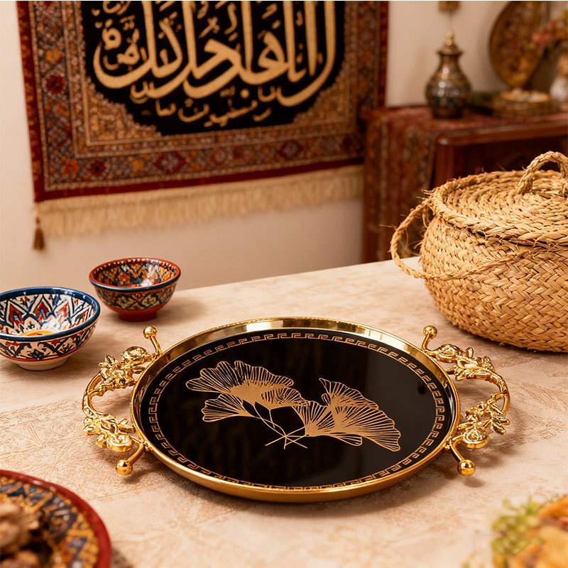Ginkgo Leaf Gold Decorative Tray