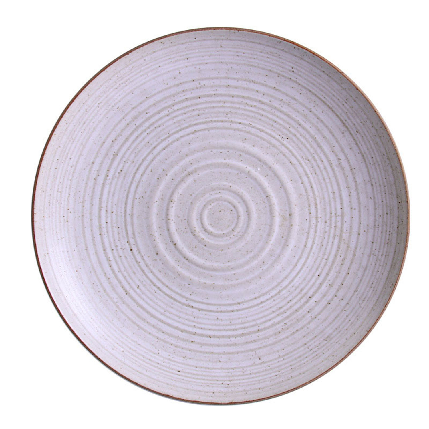 Morandi Color Spiral-Textured Ceramic Plate