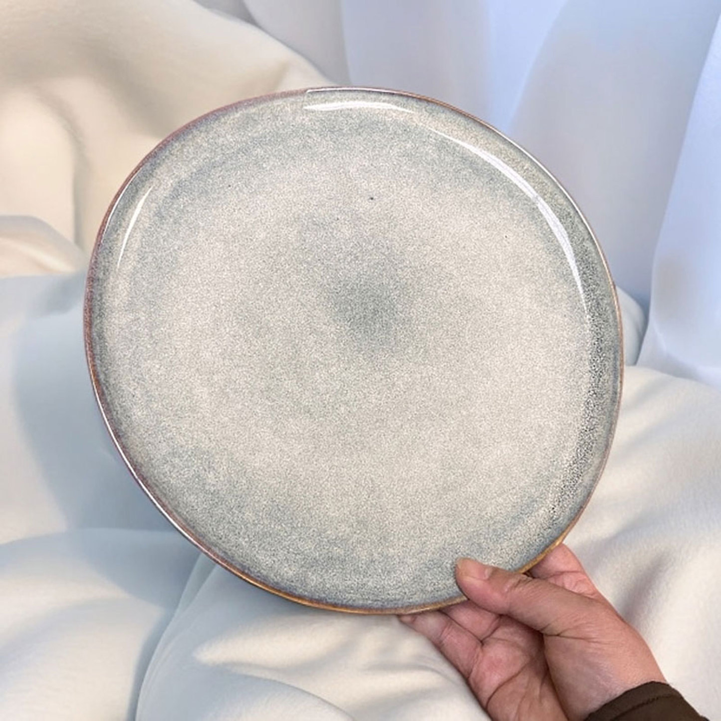 Morandi Gradient Glaze Ceramic Plate