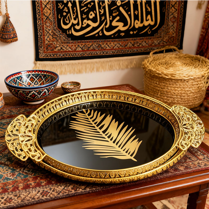 Luxury Gold Leaf Decorative Tray