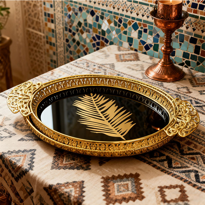 Luxury Gold Leaf Decorative Tray