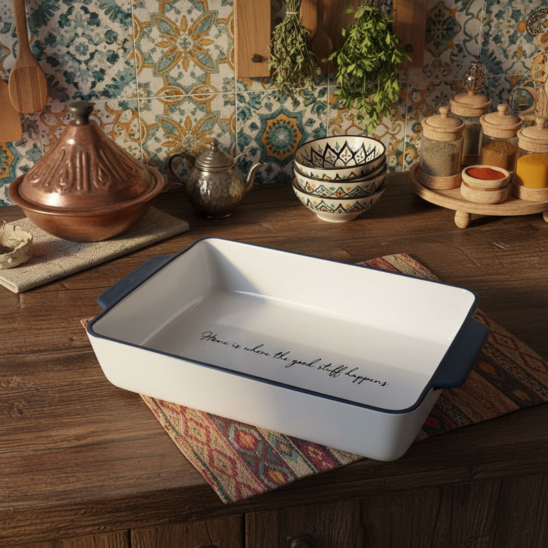 Ceramic Baking Dish with Handles 