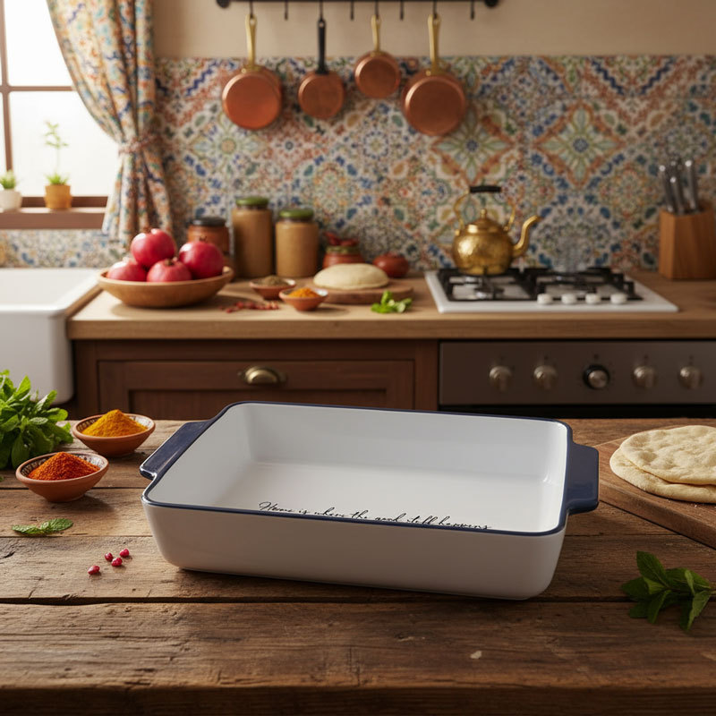 Ceramic Baking Dish with Handles 