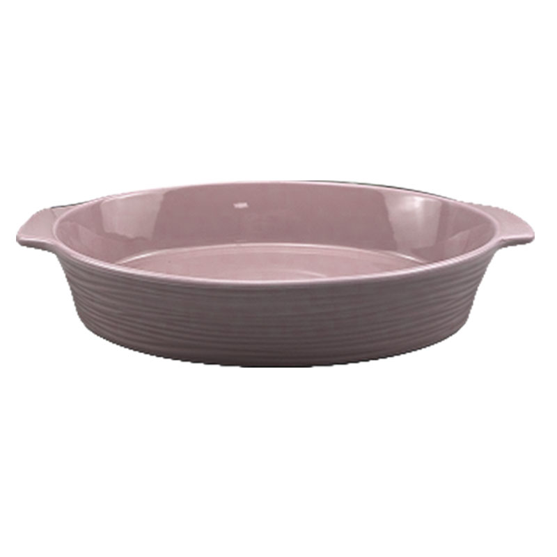 Solid - Color Oval Ceramic Baking Pan