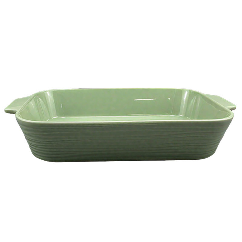 Bestselling Solid Color Square Ceramic Baking Pan