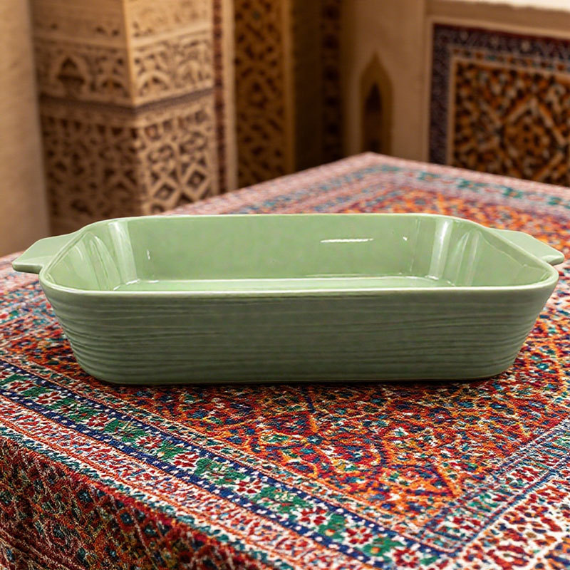 Solid Color Square Ceramic Baking Pan