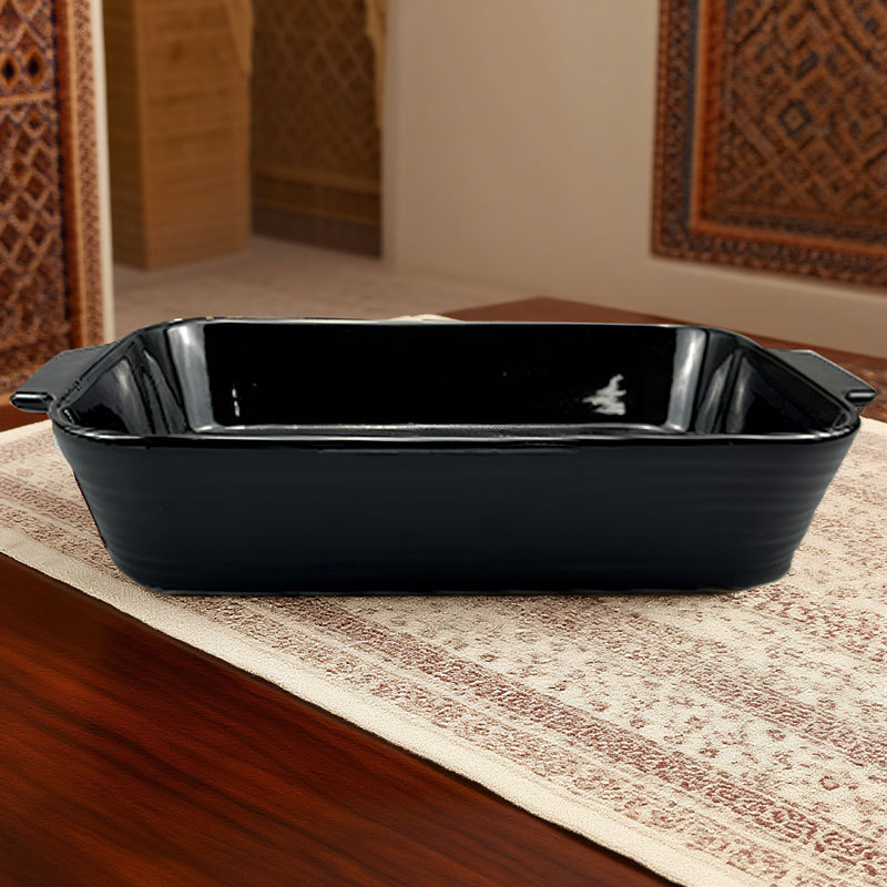 Solid Color Square Ceramic Baking Pan