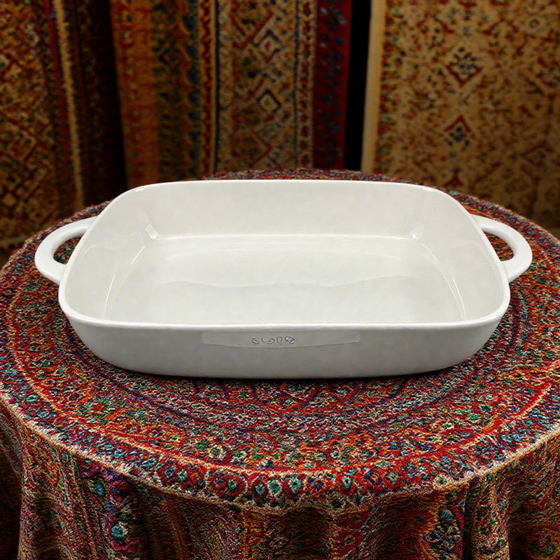 White Square Ceramic Baking Dish