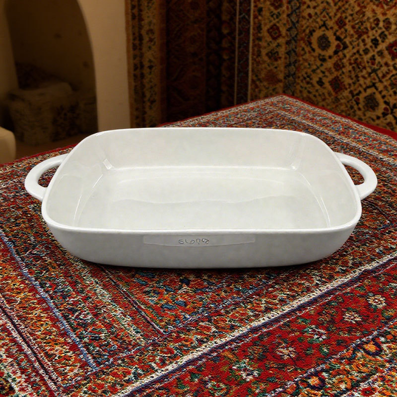 White Square Ceramic Baking Dish