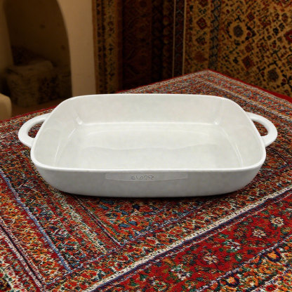 White Square Ceramic Baking Dish