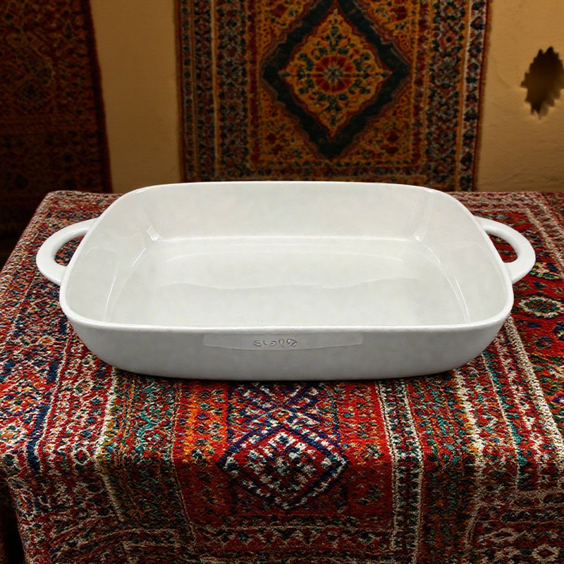 White Square Ceramic Baking Dish
