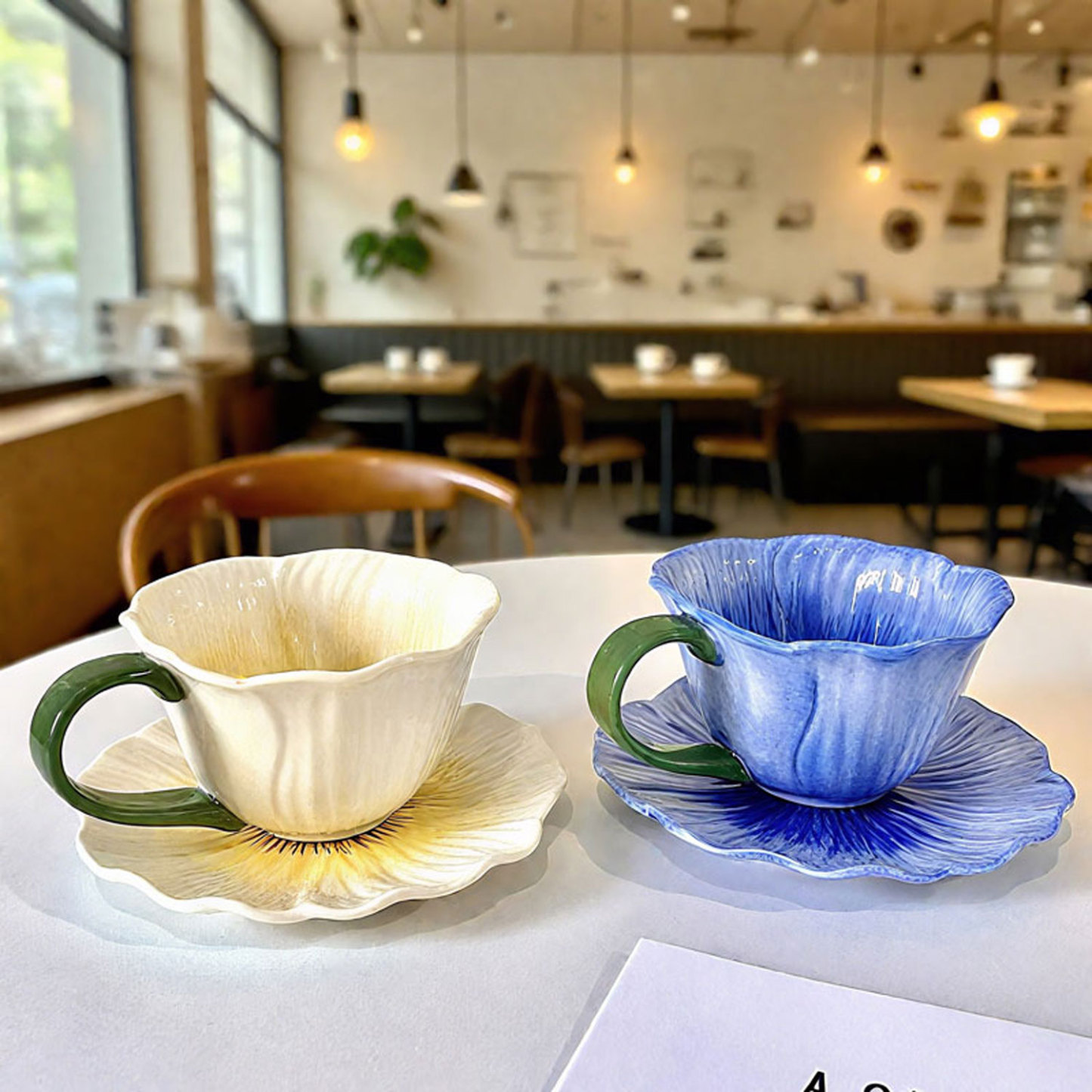 Papaver rhoeas Ceramic Cup & Saucer Set