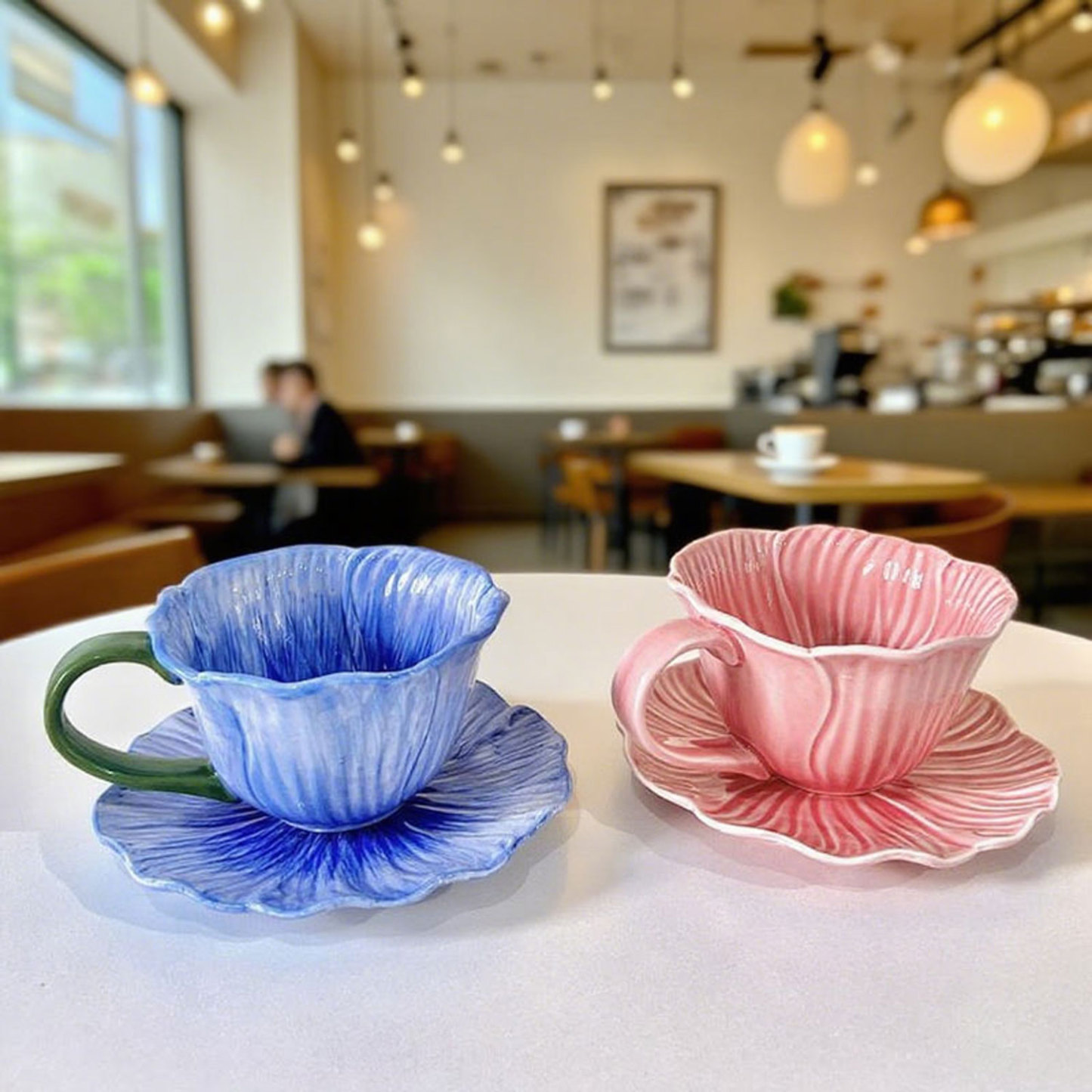 Papaver rhoeas Ceramic Cup & Saucer Set