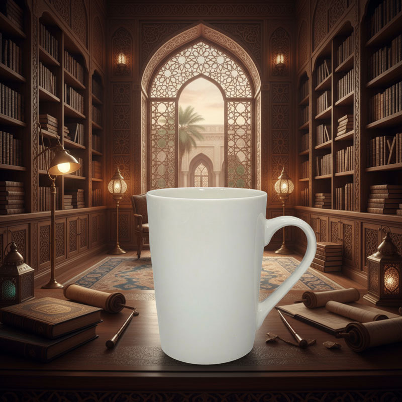 White Ceramic Coffee Mug with Handle