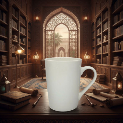 White Ceramic Coffee Mug with Handle