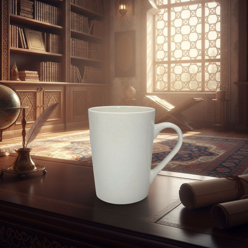 White Ceramic Coffee Mug with Handle
