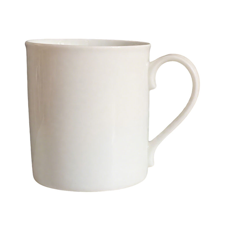 Classic White Ceramic Mug with Handle