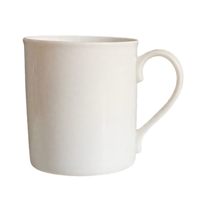 Classic White Ceramic Mug with Handle