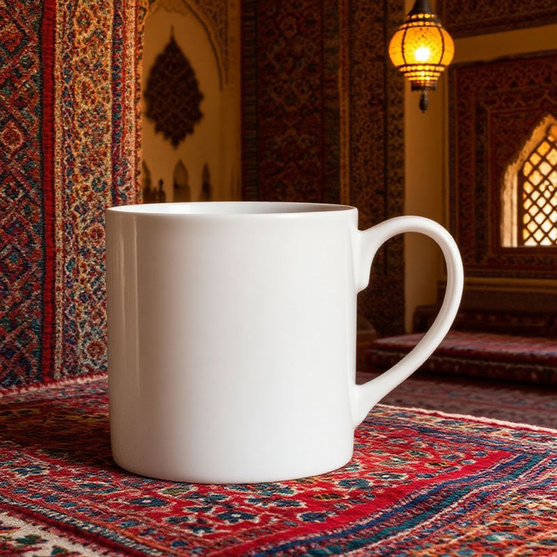 Classic White Ceramic Mug with Handle