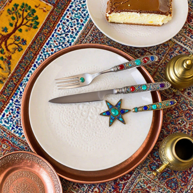 Embossed Floral White Ceramic Plate