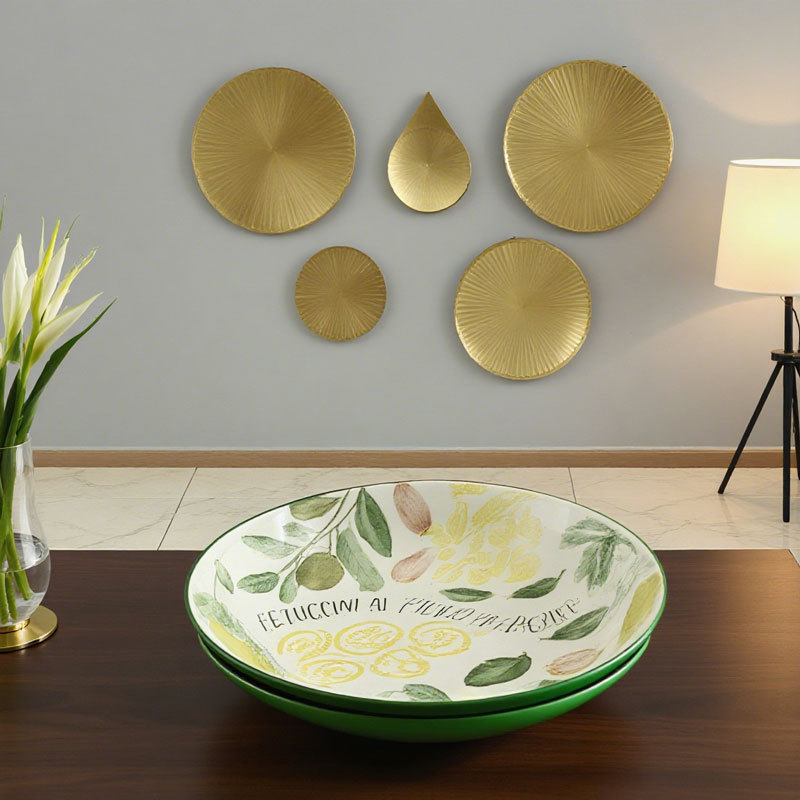 Hand - painted Vegetable Pattern Ceramic Plates 
