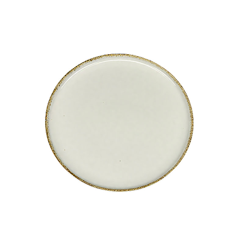 Elegant White Ceramic Dinner Plate