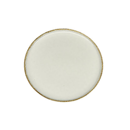 Elegant White Ceramic Dinner Plate