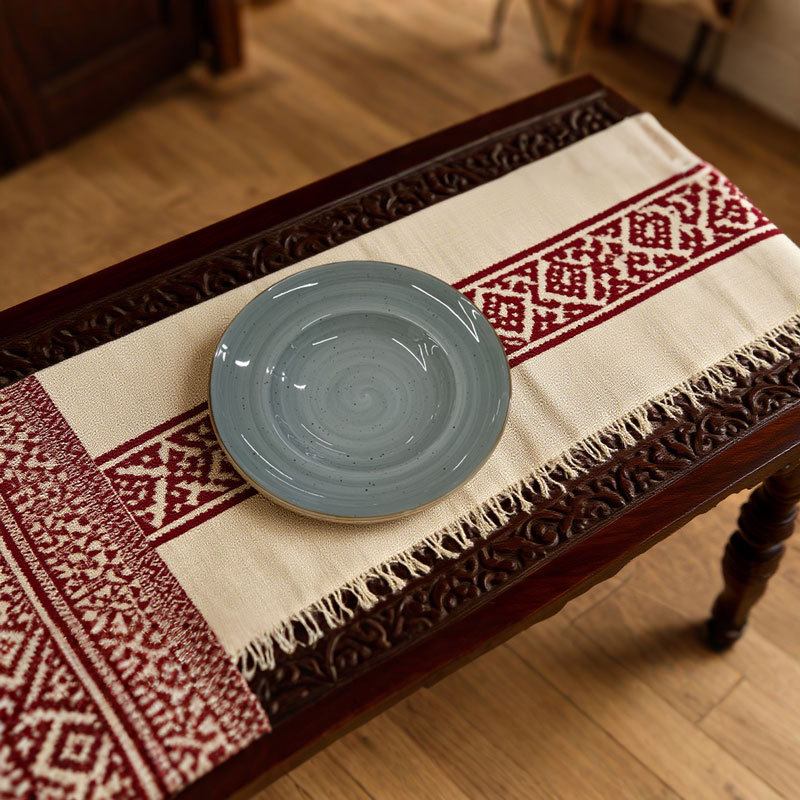 Green Speckled Ceramic Deep Plate