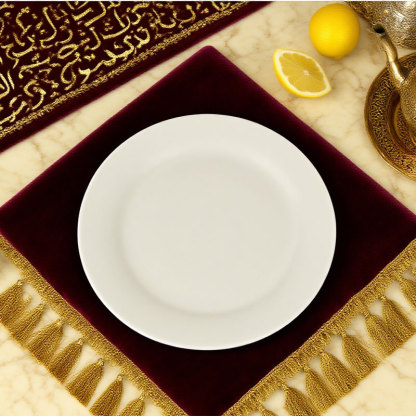 Classic White Ceramic Dinner Plate